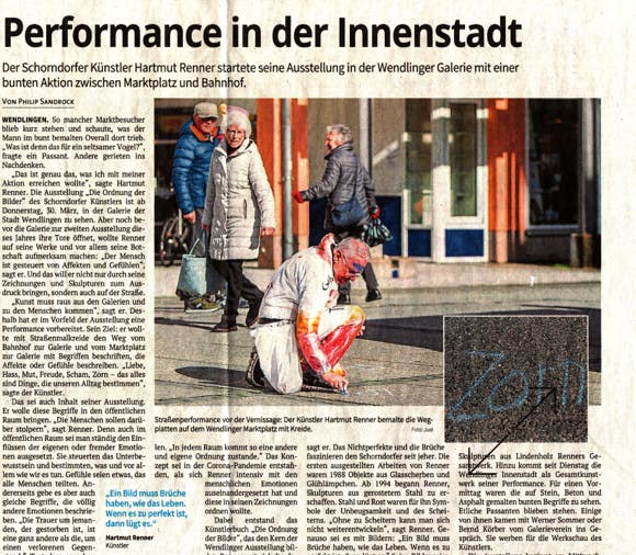 hartmut renner, auf distanz, 2017