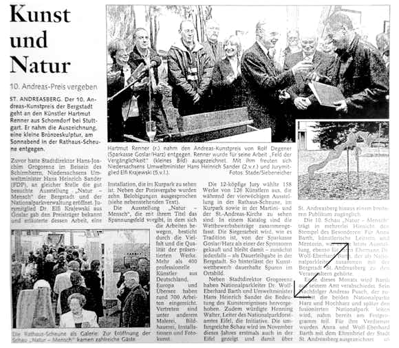 hartmut renner, preisverleihung 2004